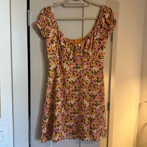 All in Favor Floral Mini Dress